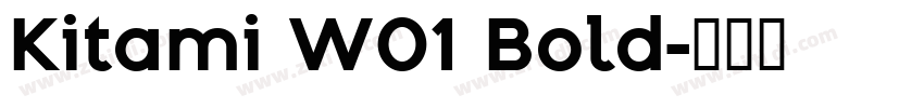 Kitami W01 Bold字体转换